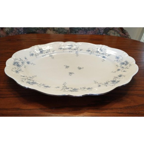 SOLD! Johann Haviland Blue Garland Serving Platter - Picture 2 of 4